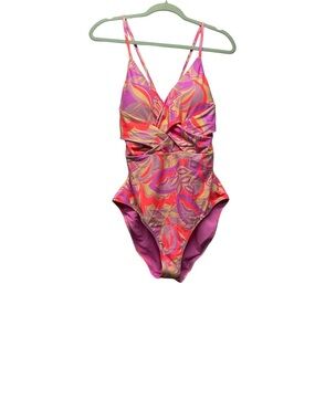 aerie Braided one piece swimsuit Size XL
Multicolor Neon Coral Beach vacation
